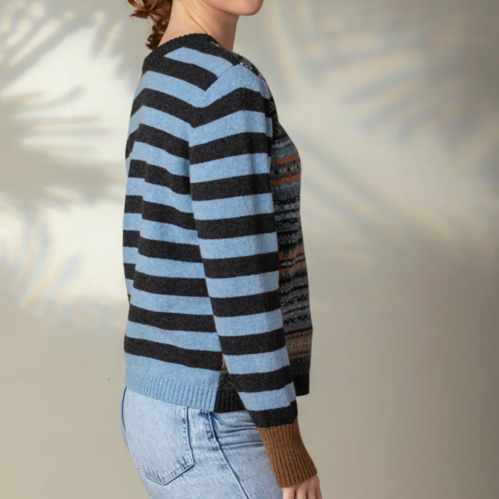 Eribé Scotland Stobo Reversible fairisle sweater - Phoebe Small - Picture 5 of 11